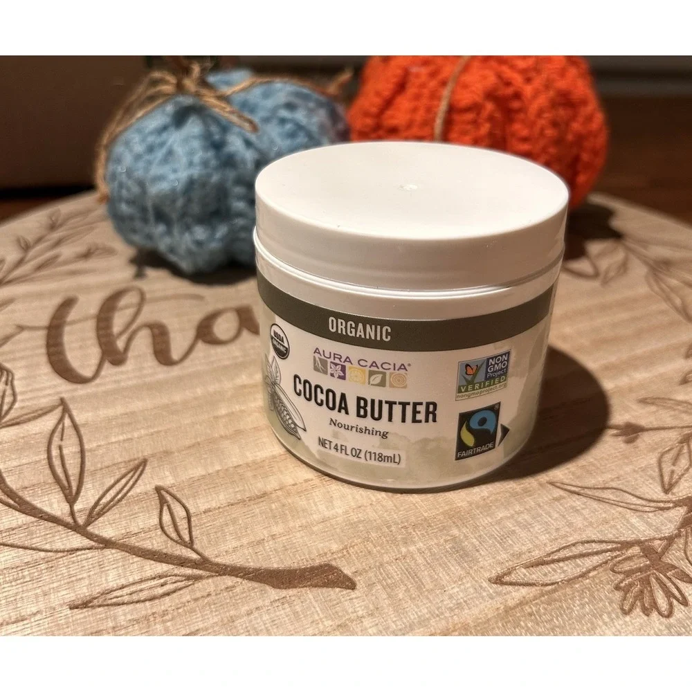 Aura Cacia Nourishing Organic Cocoa Butter‎ - 4 oz (118mL) Nourishing Skin Care